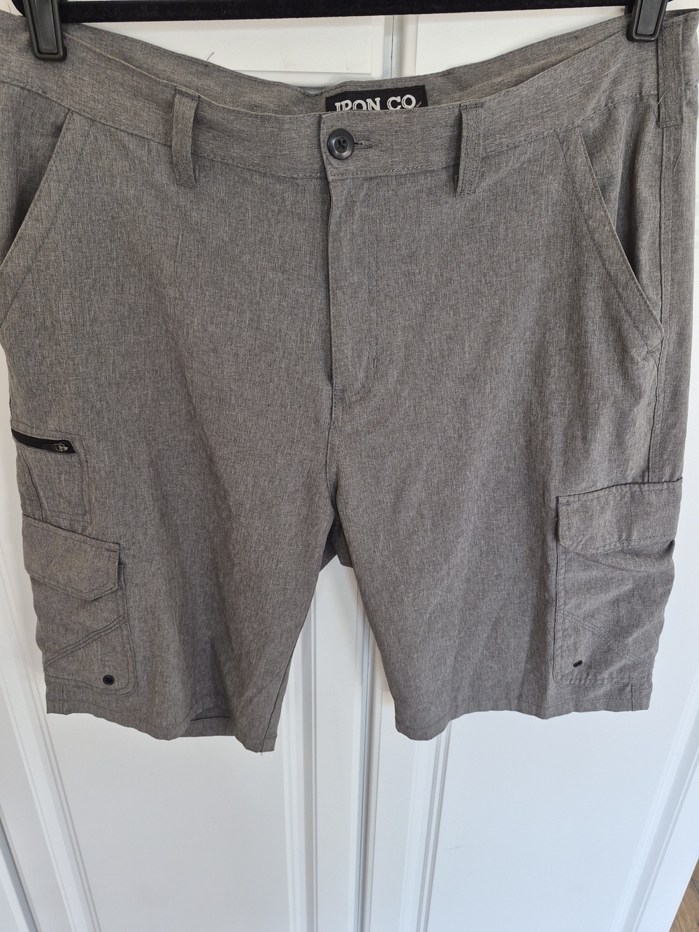 Iron Co Gray Men's Cargo Shorts 36" Waist